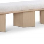 Wilshire Boucle Fabric Upholstered Bench