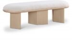 Wilshire Boucle Fabric Upholstered Bench