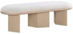 Wilshire Boucle Fabric Upholstered Bench - Image 3
