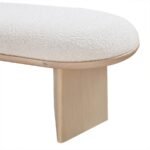 Wilshire Boucle Fabric Upholstered Bench - Image 7