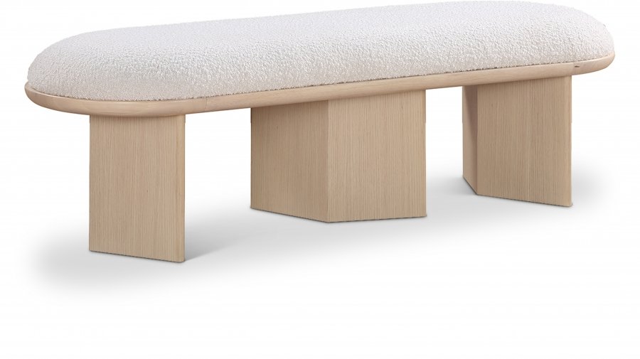 34808.jpg Wilshire Boucle Fabric Upholstered Bench - Image 1