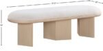 Wilshire Boucle Fabric Upholstered Bench - Image 8