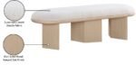Wilshire Boucle Fabric Upholstered Bench - Image 9