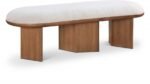 Wilshire Boucle Fabric Upholstered Bench