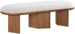 Wilshire Boucle Fabric Upholstered Bench - Image 3