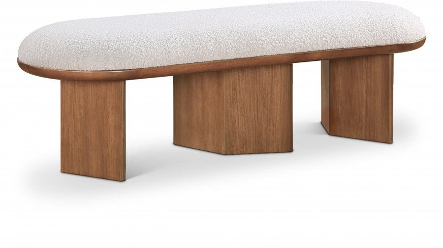 34812.jpg Wilshire Boucle Fabric Upholstered Bench - Image 1