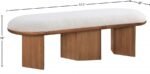 Wilshire Boucle Fabric Upholstered Bench - Image 8