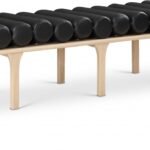 Landon Vegan Leather Upholstered Bench