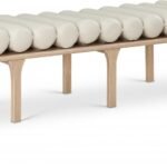 Landon Vegan Leather Upholstered Bench