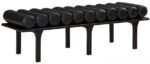 Landon Vegan Leather Upholstered Bench - Image 3