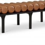 Landon Vegan Leather Upholstered Bench