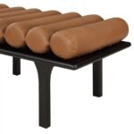 Landon Vegan Leather Upholstered Bench - Image 7
