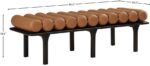 Landon Vegan Leather Upholstered Bench - Image 8