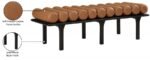 Landon Vegan Leather Upholstered Bench - Image 9