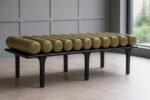 Landon Vegan Leather Upholstered Bench - Image 2