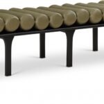 Landon Vegan Leather Upholstered Bench