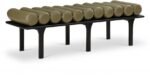 Landon Vegan Leather Upholstered Bench