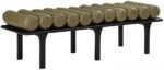 Landon Vegan Leather Upholstered Bench - Image 3
