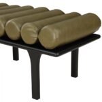 Landon Vegan Leather Upholstered Bench - Image 7