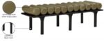 Landon Vegan Leather Upholstered Bench - Image 9