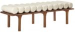 Landon Vegan Leather Upholstered Bench - Image 3