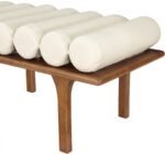 Landon Vegan Leather Upholstered Bench - Image 7