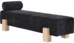 Edison Chenille Fabric Upholstered Bench - Image 3