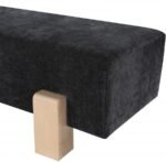 Edison Chenille Fabric Upholstered Bench - Image 6