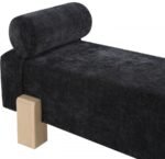 Edison Chenille Fabric Upholstered Bench - Image 7