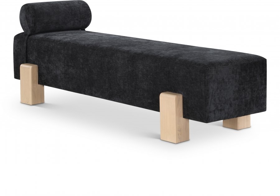 34923.jpg Edison Chenille Fabric Upholstered Bench - Image 1