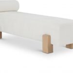 Edison Chenille Fabric Upholstered Bench