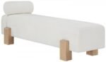 Edison Chenille Fabric Upholstered Bench - Image 3