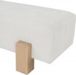 Edison Chenille Fabric Upholstered Bench - Image 6