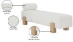 Edison Chenille Fabric Upholstered Bench - Image 10