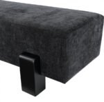 Edison Chenille Fabric Upholstered Bench - Image 6