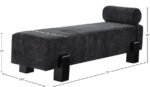 Edison Chenille Fabric Upholstered Bench - Image 9