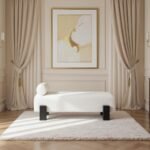 Edison Chenille Fabric Upholstered Bench - Image 2
