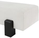 Edison Chenille Fabric Upholstered Bench - Image 6