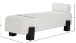 Edison Chenille Fabric Upholstered Bench - Image 9