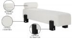 Edison Chenille Fabric Upholstered Bench - Image 10
