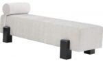 Edison Chenille Fabric Upholstered Bench - Image 3