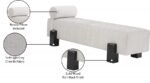 Edison Chenille Fabric Upholstered Bench - Image 10
