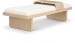 Arlington Chenille Fabric Upholstered Bench