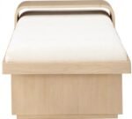 Arlington Chenille Fabric Upholstered Bench - Image 5
