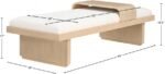 Arlington Chenille Fabric Upholstered Bench - Image 9