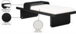 Arlington Chenille Fabric Upholstered Bench - Image 10