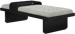 Arlington Chenille Fabric Upholstered Bench - Image 3