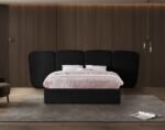 Shiloh Boucle Fabric Upholstered Bed - Image 4