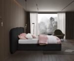 Shiloh Boucle Fabric Upholstered Bed - Image 6