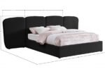 Shiloh Boucle Fabric Upholstered Bed - Image 9
